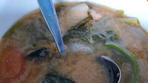 miso soup, i think. 