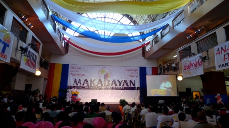 Sen. Francis Pangilinan speaks at the Makabayan Convention held in UP