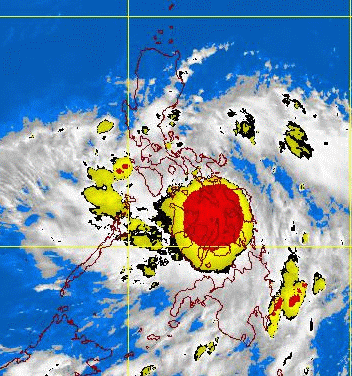 PAGASA satellite picture of tropical storm Feria.